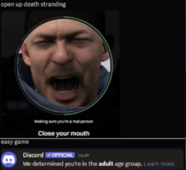 Pirat_Nation's tweet image. Discord will age-restrict users from certain features starting next month unless the user sends a face scan or ID.

All accounts will get a restricted "teen" experience by default:

- No access to age-restricted or NSFW servers and channels  
- Cannot speak in Stage channels  
-…