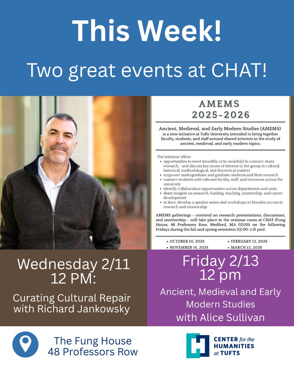 Center for the Humanities at Tufts tweet media