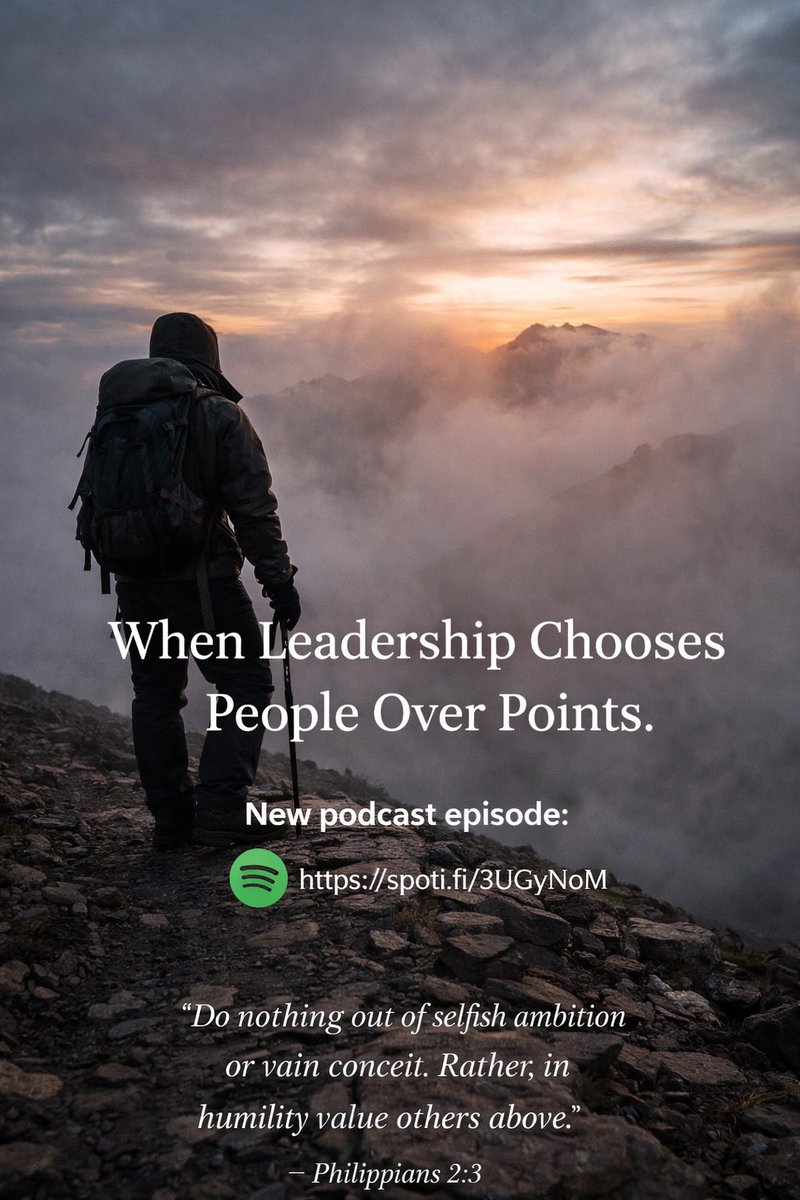 StormToSummit's tweet image. Leadership isn’t always about winning.
Sometimes it’s choosing people over points.

That’s what real character looks like under pressure.

Summit After the Storm – Episode 22
open.spotify.com/episode/4kg9Iv…
#Leadership #Mindset #Faith #Growth #Motivation #Inspiration #Success #LifeLesson