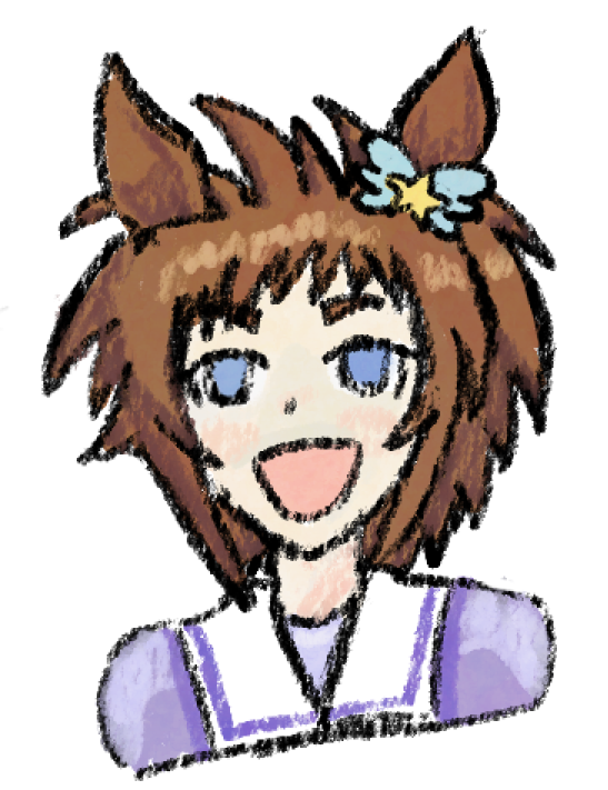 I'm staying up all night for the D&amp;D MTG Secret Lair, like a responsible adult...

In the meantime, to keep myself awake, I sketched one of the uma girls!

Can you guess which one? :3