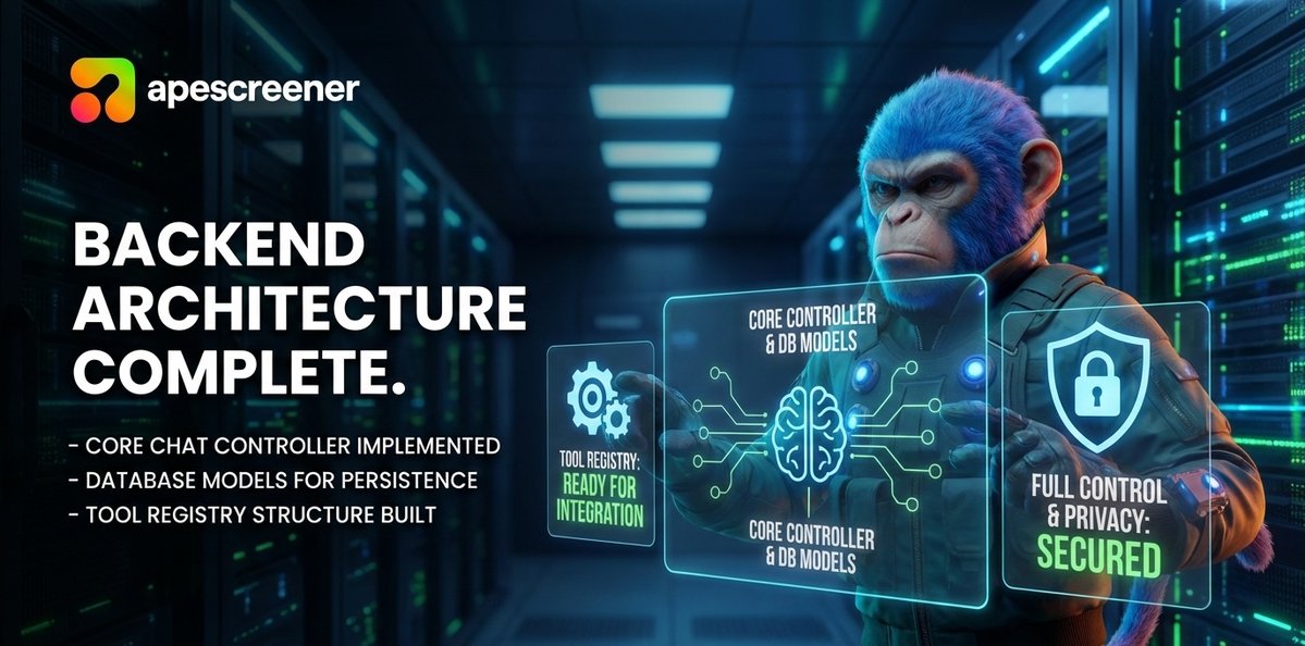 We have completed the initial backend architecture for the AI Advisor.

- Implemented the core controller to manage chat sessions and history.

- Built database models for message persistence and indexing.

- Setup the core tool registry structure for future module integration.