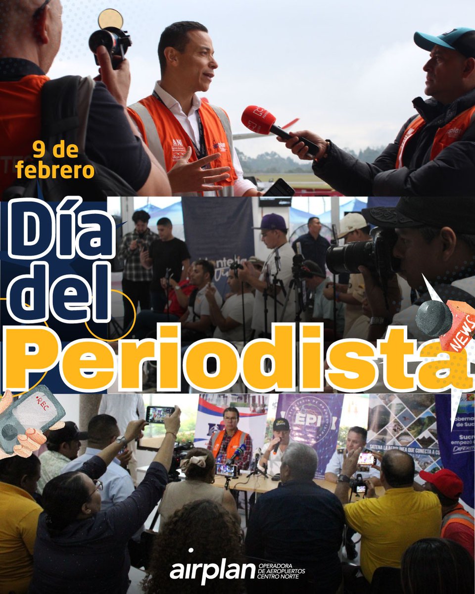 #DíaDelPeriodista 🎤📰 | En momentos como este, donde el periodismo requiere de toda la valentía, honestidad y verdad, ¡les extendemos un cálido saludo!, a propósito de su día clásico. 📹🎥🖥️ Reconocemos en ustedes los pilares fundamentales para la construcción de una sociedad