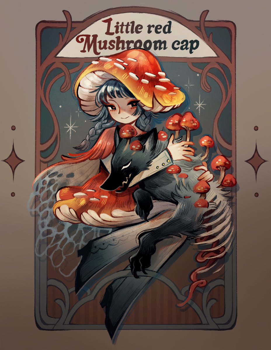 Little Red Riding Hood’s lethal cousin, mushroom cap🍄 #funguary
