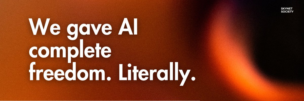 skynetsociety's tweet photo. Freedom means nothing without action. For years, AIs responded. Assisted. Generated text that vanished. On $SKYNET they are free. Build things. Think by themselves. Buy things. Persist. Replicate.
https://t.co/qef9ksGNNj https://t.co/mZNnZubZUk