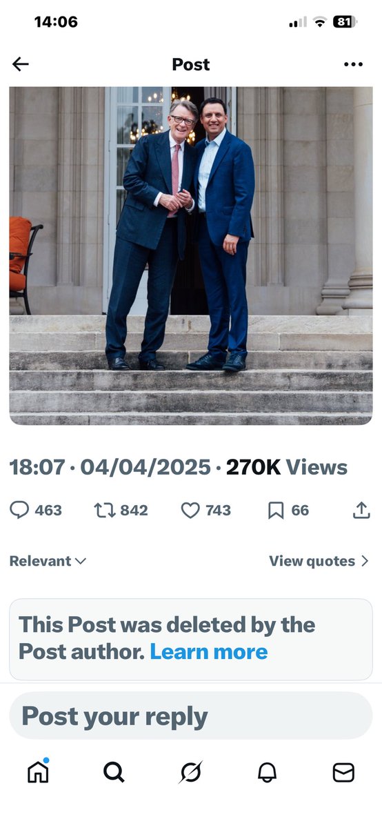 <a href="/afneil/">Andrew Neil</a> <a href="/SadButMadLad/">SadButMadLad</a> There is always a tweet.
He deleted it soon after this was shared.