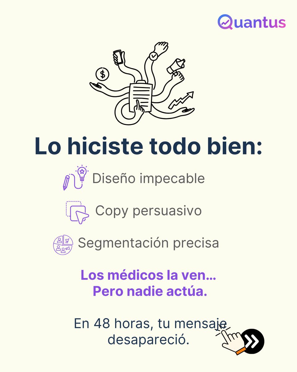 Quantusglobal_'s tweet photo. No es la creatividad.
Es la historia.
Sin narrativa,
tu campaña se pierde en el ruido.
DM YO y aprende a convertir datos en acción.
#Storytelling #MarketingFarma #Quantus https://t.co/0wPinJ0Nei