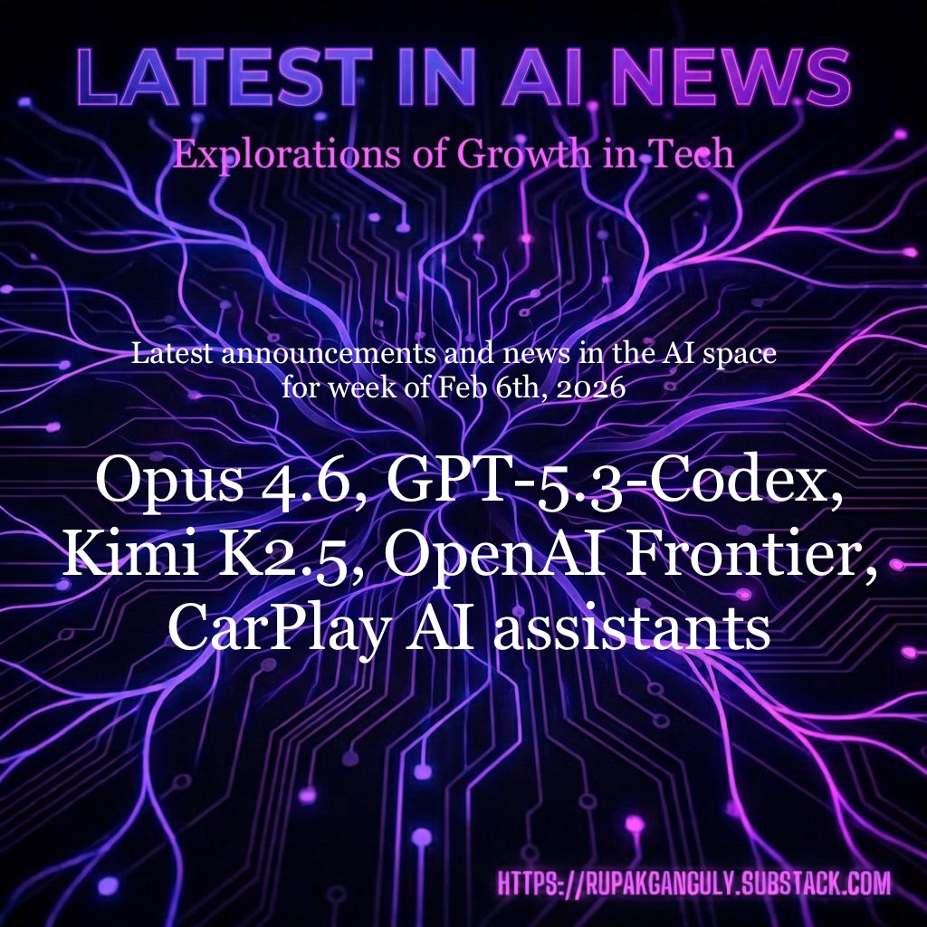 #AI just triggered a $285B market panic. #Claude #Opus 4.6 and #GPT-5.3-Codex showed white-collar #automation is real and investors fled. Big Tech doubled down with $650B in AI spending. 
🔗 Full newsletter: rupakganguly.substack.com/p/latest-in-ai…
#ainews #AITrends #AgenticAI #AIAgents