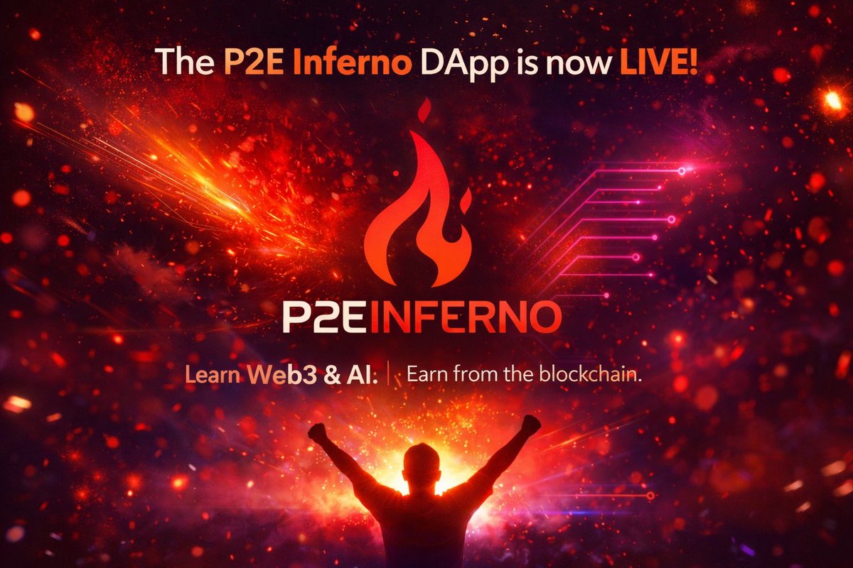 P2E Inferno is LIVE 🚀🚀🚀

Learn Web3 &amp; AI.
Complete quests.
Earn while you grow.

This is more than a DApp — it’s a new way to earn from the blockchain every day.
Early days. Real builders. Real rewards.

Start your journey 👇
p2einferno.com 

#P2EInferno #LearnAndEarn