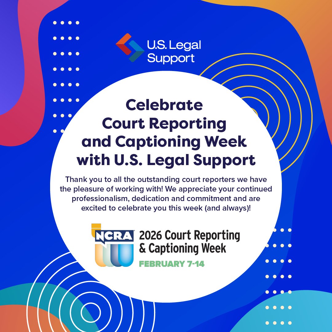 #CRCW26 has arrived! 🎉 All week long, we’re excited to celebrate our incredible court reporter partners! Your professionalism and commitment are greatly appreciated—we’re truly grateful for everything you do. 👏