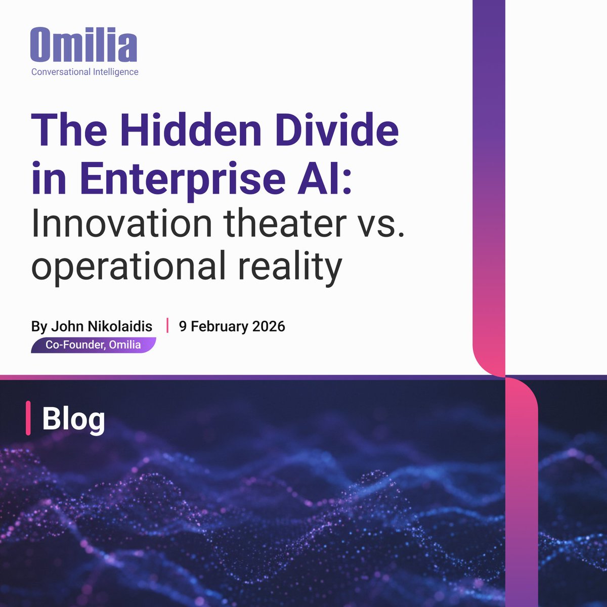 🚨 Why do so many “successful” AI pilots fail when real customers show up?

Because enterprises are often having two very different conversations about  AI - and treating them like the same one.

One ends with a pilot and a board slide.
The other runs millions of real customer