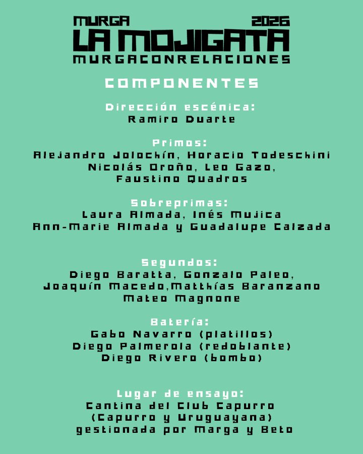 Somos pocos y nos conocemos 🫂

#MurgaConRelaciones 🔗