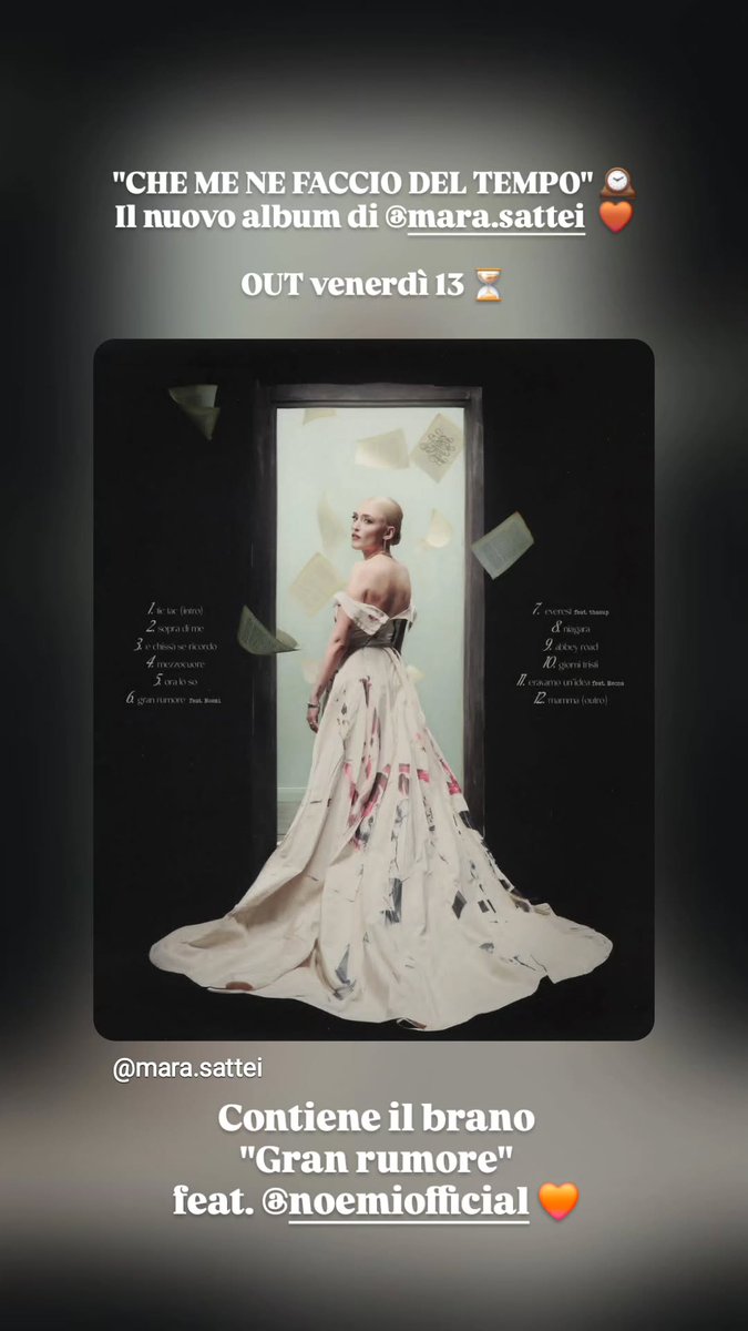 Facciamo "Gran Rumore", questo venerdì! 🎼
#Noemi #Noemiofficial #Marasattei