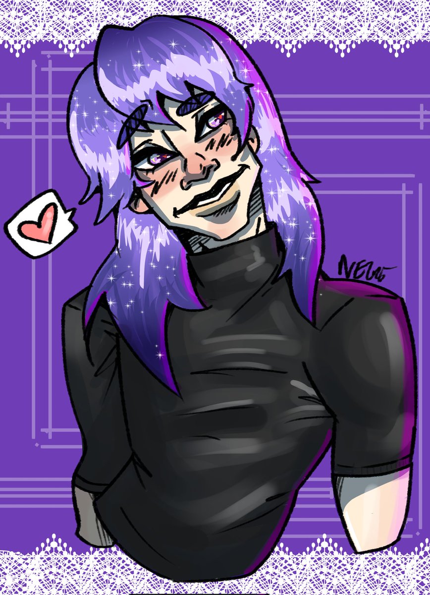 Ladycuttlecow's tweet photo. Finally did sid from heartcage now 💜💜💜 #heartcage #fanart #digitalart @RiceOtomecoffee https://t.co/XgzdSHS9qP