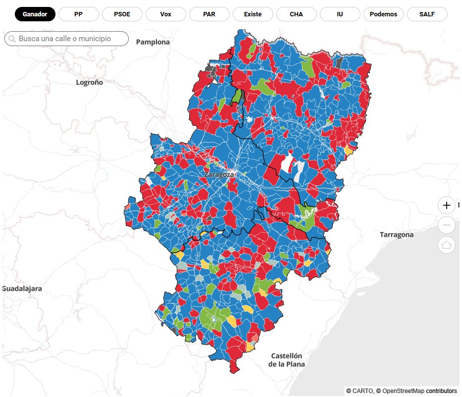 x.com/enricross1964/…

Los números parecen claros. Demasiado claros. Vox ha sacado 14 escaños en Aragón con algo menos del 18% de los votos. 

Aplausos, titulares y sensación de avance imparable. Pero si uno se detiene a mirar el mapa —ese que muchos usan solo para elegir