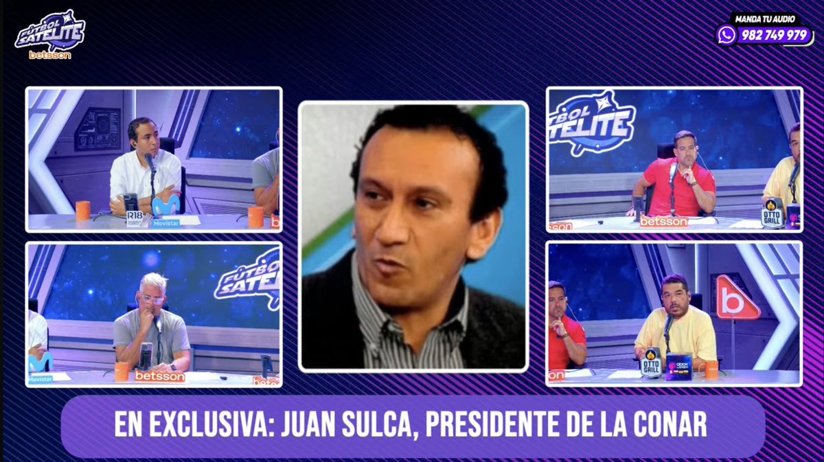 🚨 #EXCLUSIVA Juan Sulca, presidente de la CONAR, habla EN VIVO con <a href="/futbol_satelite/">Fútbol Satélite</a> sobre las polémicas del fin de semana. 

👉 youtube.com/live/Abj5RISI2…