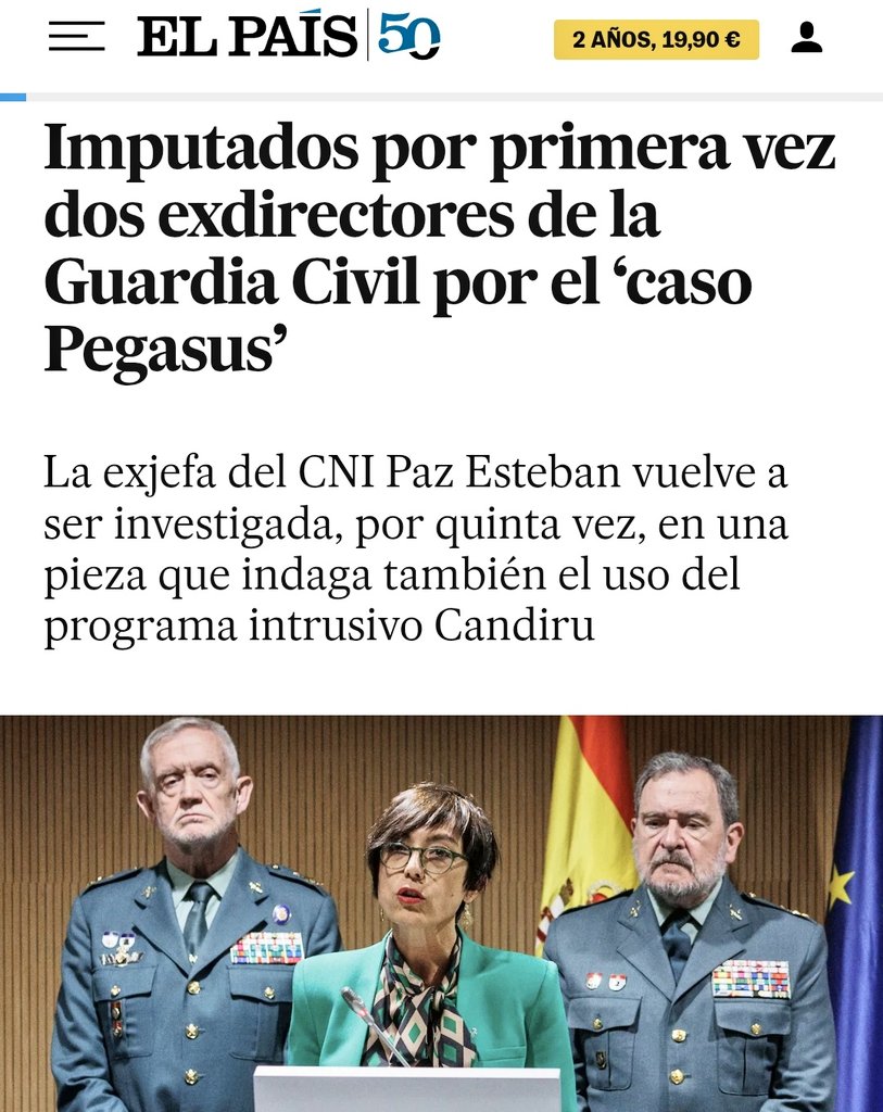 En 1986 el PSOE nombró por primera vez a un director general de la Guardia Civil que no era militar. La excusa, la regeneración democrática de la institución.

Acabó detenido por malversación y fraude.

Hoy imputan de nuevo a dos directores generales.

PSOE: 146 años de honradez.