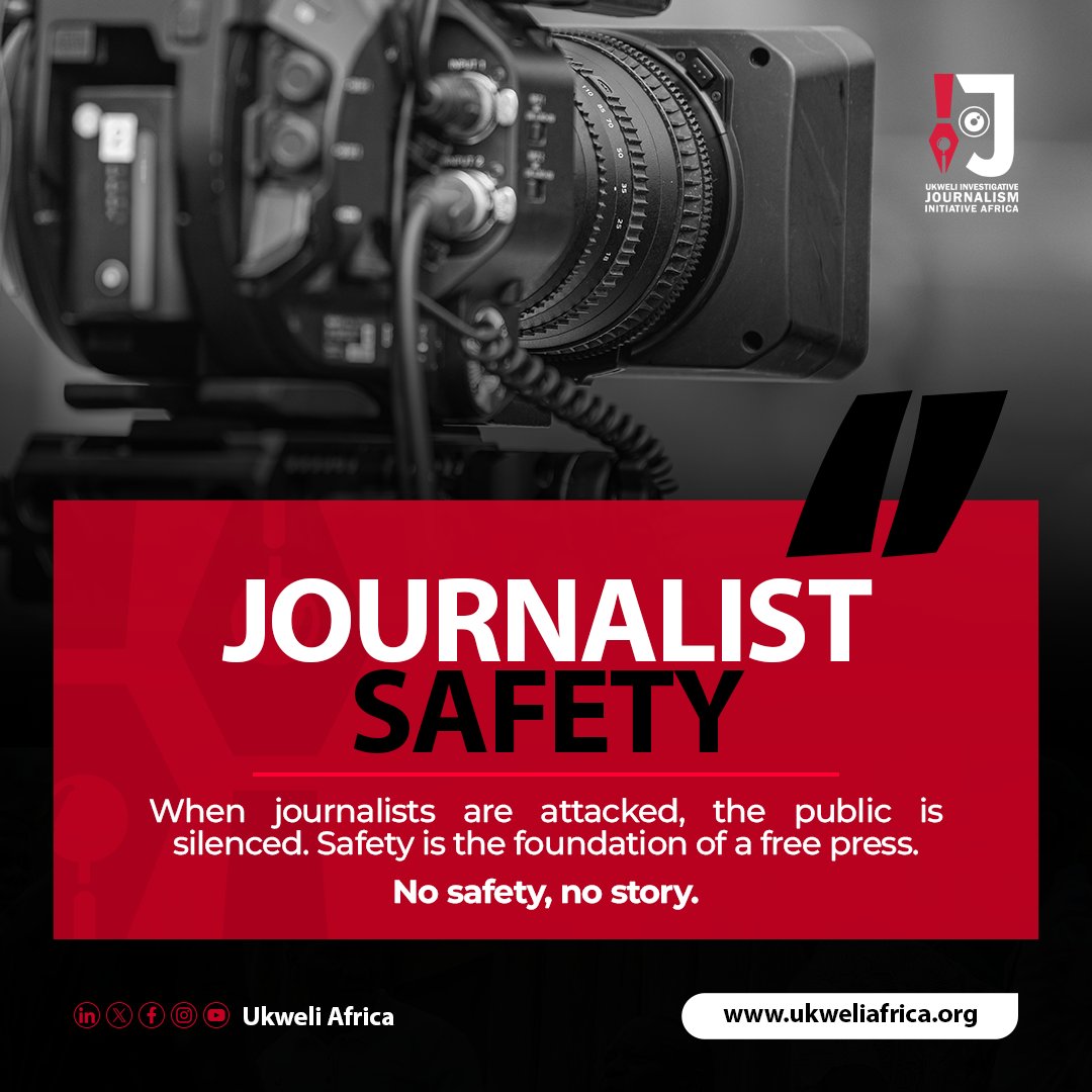 A free press guarantees the public access to reliable information. Journalists are public watchdogs, their safety should be  paramount.
#NosafetyNostory