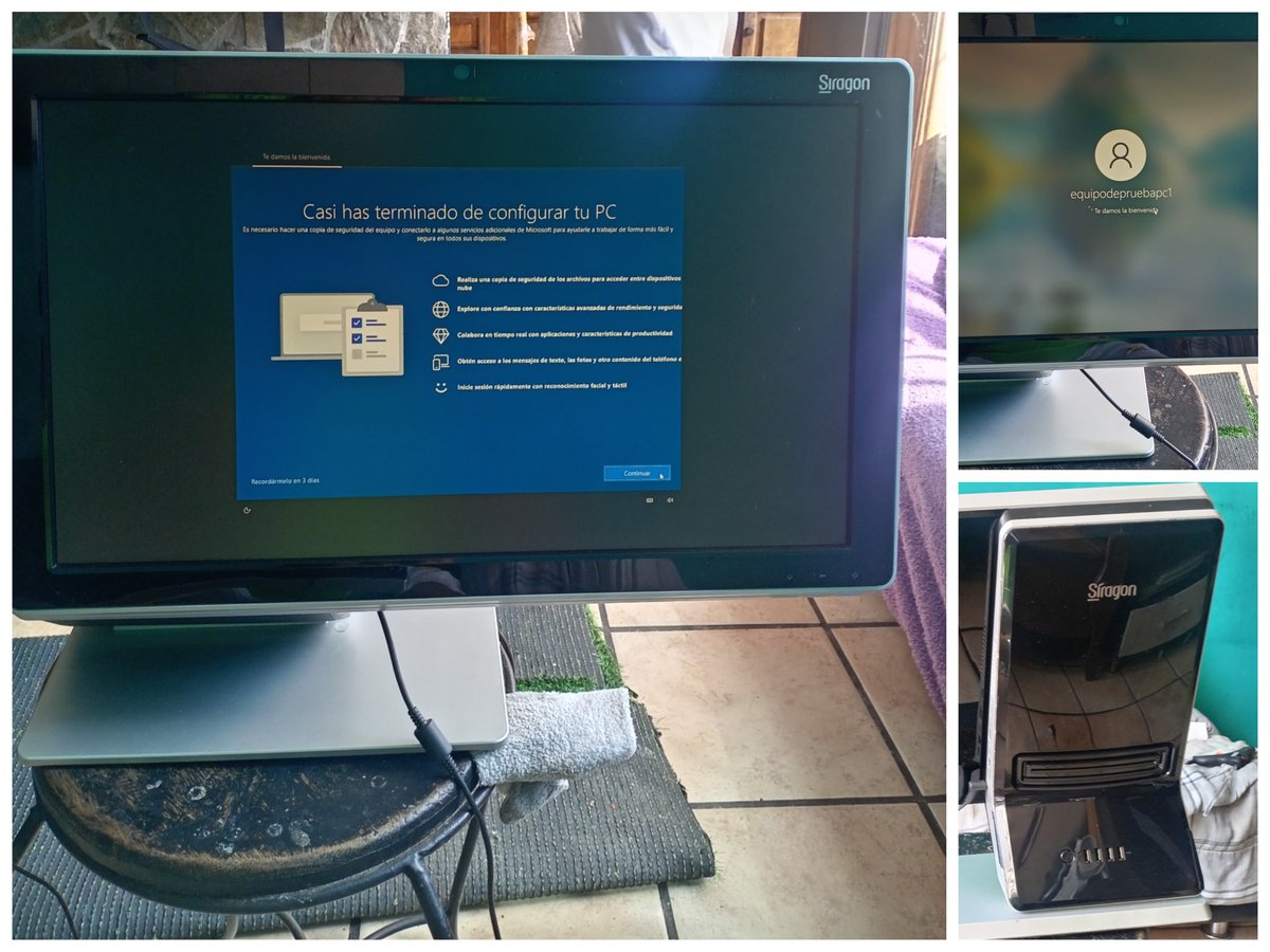 Computadora AIO MARCA SÍRAGON con su mouse y teclado original 120$