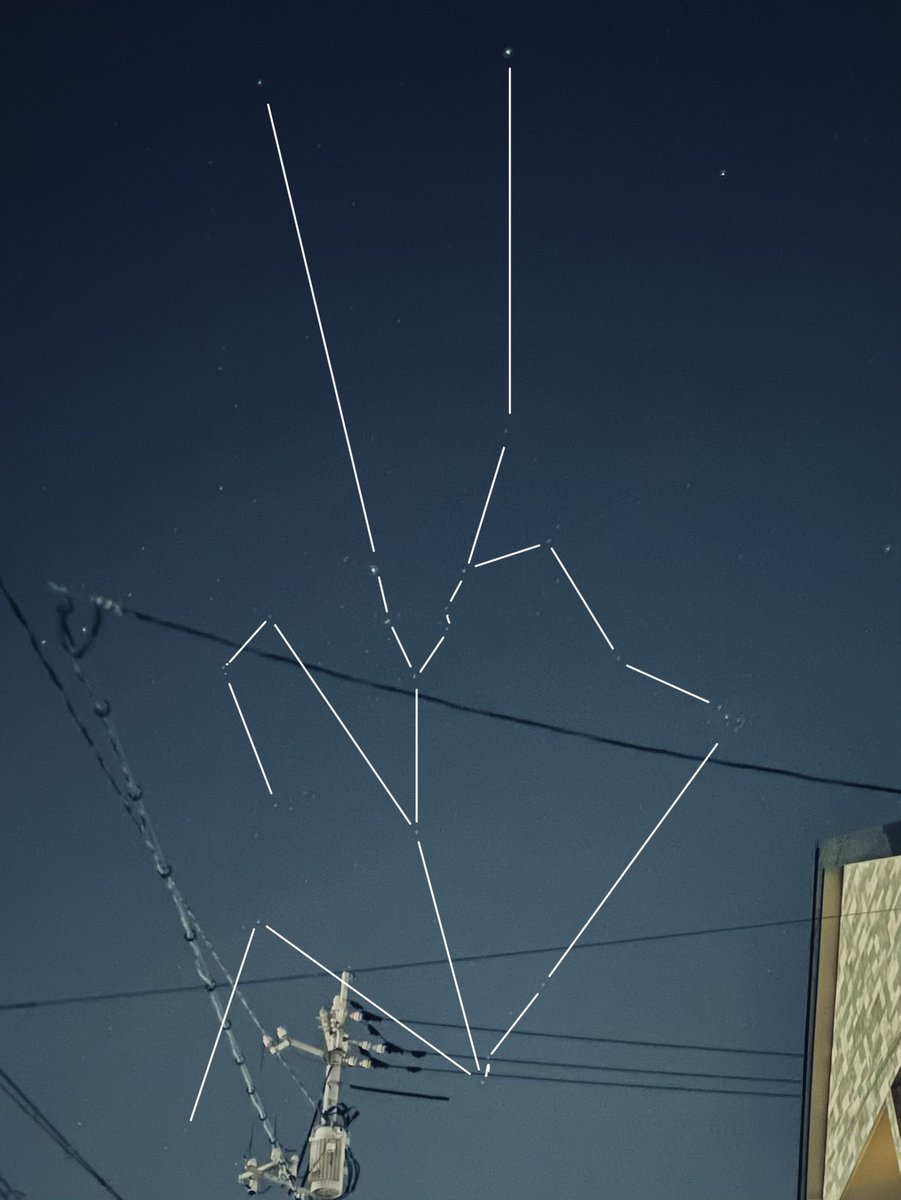 今は西の空におうし座がよく見える！しかし電線じゃま！