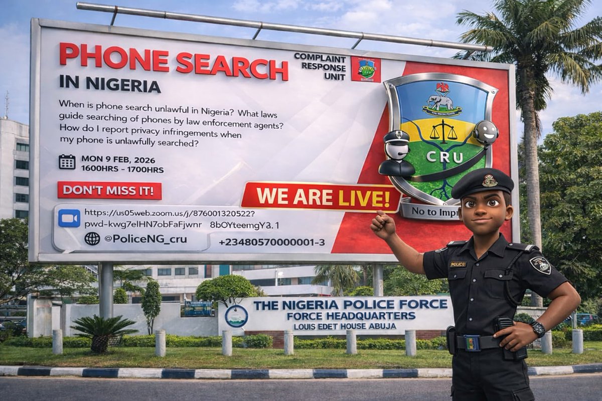 PoliceNG_CRU's tweet photo. WE ARE LIVE! https://t.co/3nzXJyMAUF