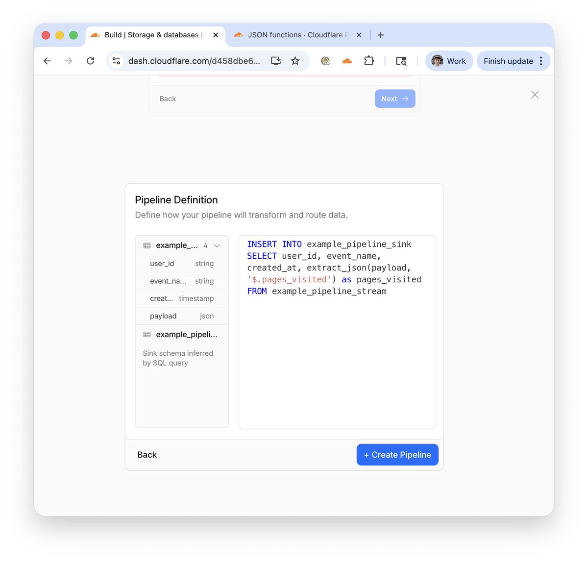 FYI: you can build on this today.

ship structured (or unstructured) events to Pipelines, run SQL over the stream, and write out the results to R2, ready to query in R2 SQL (or Tableau, DuckDB, Spark, etc.).