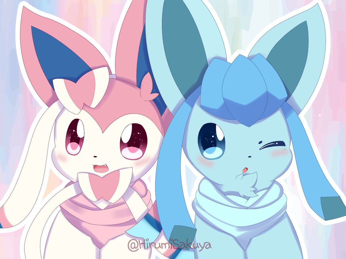 I draw Sylveon and Glaceon on hoodies~
#ニングレの日 #ニンフィア #グレイシア