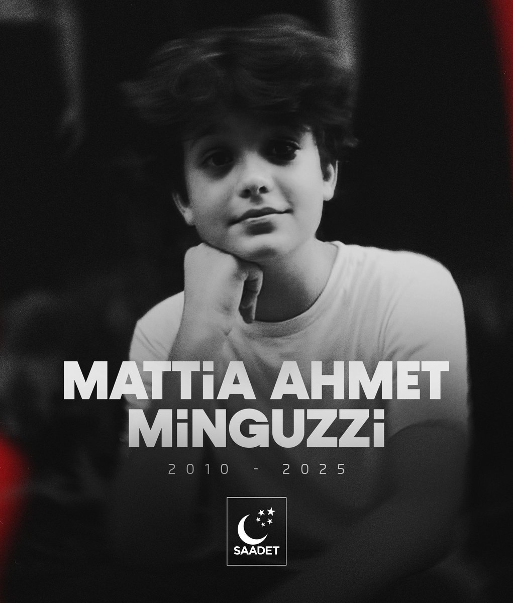 Melek yüzlü evladımız Mattia Ahmet Minguzzi'yi vefatının birinci yıl dönümünde rahmetle anıyor; acılı ailesine sabır diliyorum. 

Türkiye'de artan şiddet ve sokak çetelerinin sebep olduğu ölümlerden sadece biri olan Ahmet Minguzzi; bugün aynı zamanda tecelli etmemiş bir adaletin