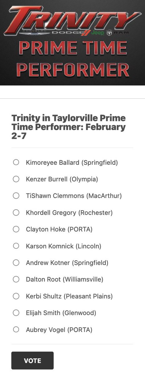 Channel1450com's tweet photo. School records, milestone moments and big performances this week on Trinity in Taylorville's Prime Time Performer!

You can vote for the best performance of the week every 12 hours on the site until Friday at 5pm.
https://t.co/DPcE1fl2ey https://t.co/RJ17lopnKE
