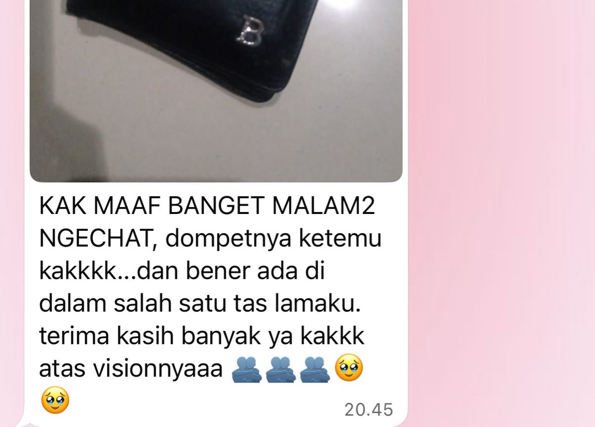 secuil testi dari find missing thing/terawangan barang hilang🙇🏻‍♀️