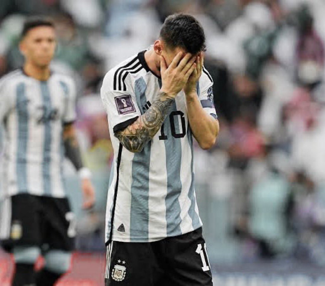 🚨 HT  Argentina 0-0 Mexico

As it stands , Messi will face a Group Stage Exit for the First time in his illustrious Career.