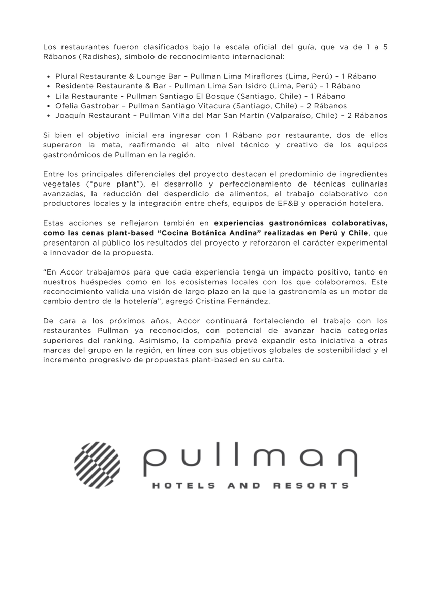 Cinco restaurantes Pullman ingresaron al We’re Smart® World Green Guide 2026, referente global de gastronomía vegetal sostenible 🌱

Lee el artículo completo 
👉acortar.link/tjYciV

#LaCuevaDeDomínguez #RevistaDigitalLaCuevaDeDomíngue