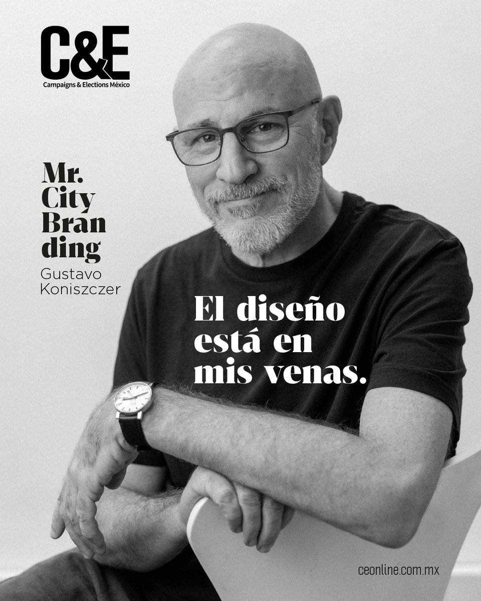 En #Portada 📰 #Febrero2026 

⚒️ Mr. City Branding. <a href="/guskoni/">Gustavo Koniszczer</a>

🗣️ "El diseño no es solamente trabajar en una resolución visual de una comunicación o de un mensaje, sino también entender que hay un concepto detrás, esta dualidad de concepto y desarrollo visual o de contenido y