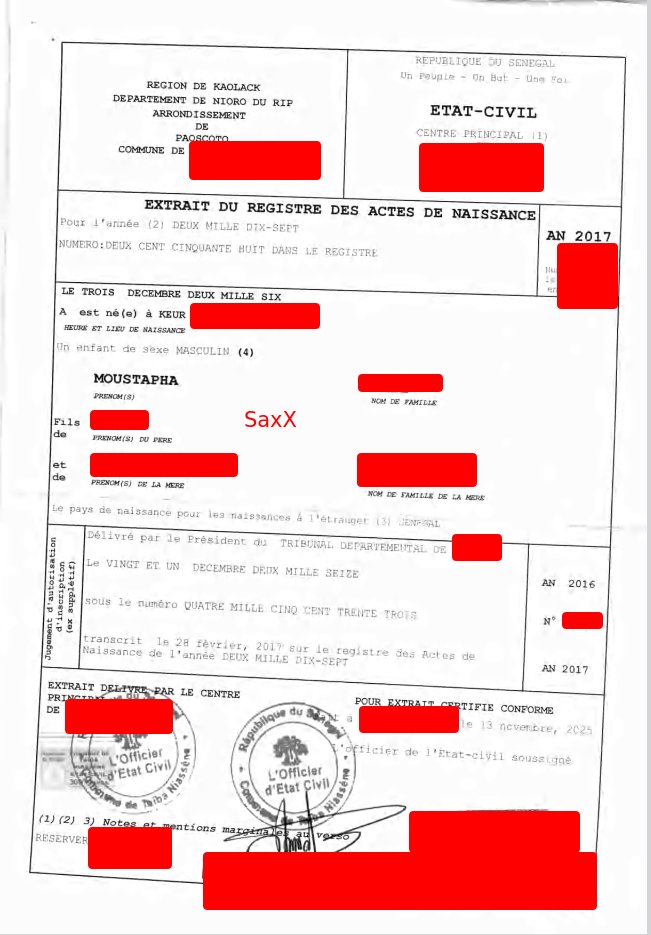 🚨🔴🇸🇳 Un risque grandissant concernant la sécurité nationale et un vaste réseau de trafic de faux papiers à venir...

La pire cyberattaque que le Sénégal ait connue après le piratage d'une quantité de données critique de la Direction de l'Automatisation des Fichiers, la DAF.