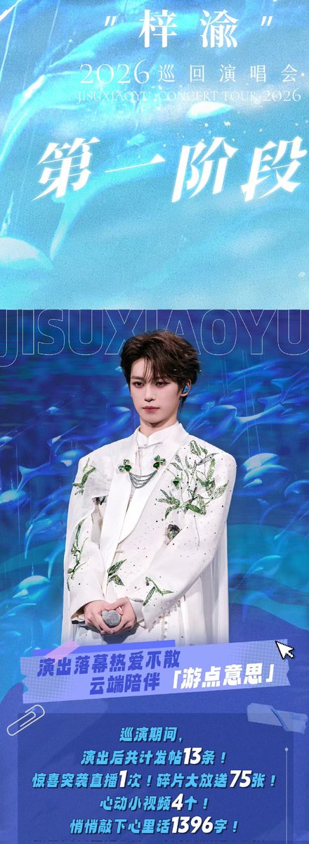 Across 4 cities and 10 shows, @我是梓渝_ carried passion and