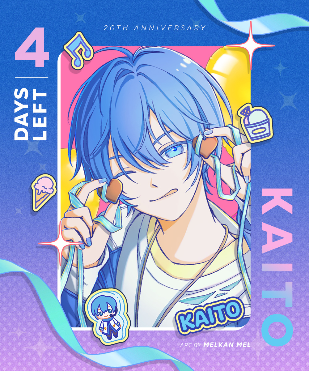 MelMelkan's tweet photo. 04 days left💙🍨
#KAITO #VOCALOID 
#KAITO誕生祭2026 #KAITO20th https://t.co/JYRUe7jcDX