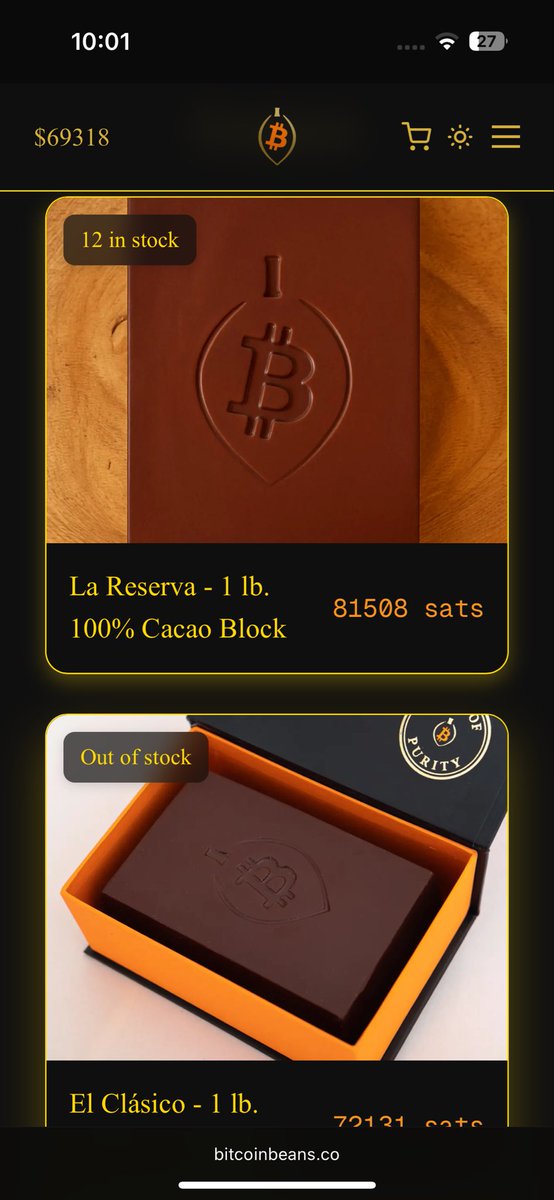 La Reserva 100% Cacao from Santander, Colombia is moving fast.

¡12 to go!

Send us a DM or go through the website bitcoinbeans.co to snap up these last precious Blocks!
