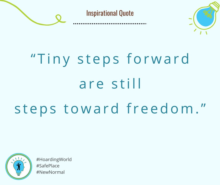 “Tiny steps forward are still steps toward freedom.”
Change doesn’t happen all at once. It happens one gentle step at a time.
Be kind to yourself. Keep going. You’re moving forward, even when it feels slow.
#OrganizeYourLife #HoardingWorld #AskAngelaBrown