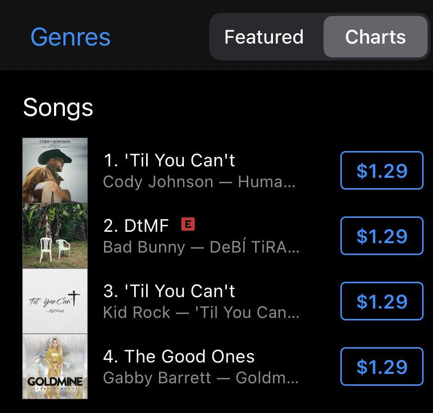 Please allow me to ask a non-875 favor US ARMY. Please buy DtMF on iTunes. We have so many right below Bad Bunny on the chart who were a part of that whole stupid ass racist garbage fake halftime show. I wouldn’t ask if I didn’t think it was important message to send. 🙏