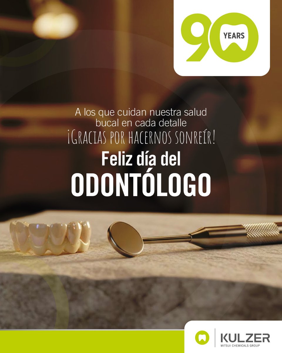 kulzermexico's tweet photo. Ser dentista no es solo restaurar dientes
💚 Es devolver confianza
💚 Es escuchar historias
💚 Es cuidar a personas, todos los días

Hoy celebramos a quienes hacen de la odontología una profesión con impacto real
🦷Feliz Día del Odontólogo 

#SomosKulzer 💚 #Kulzer 🦷💚 https://t.co/pXiS50OBYV