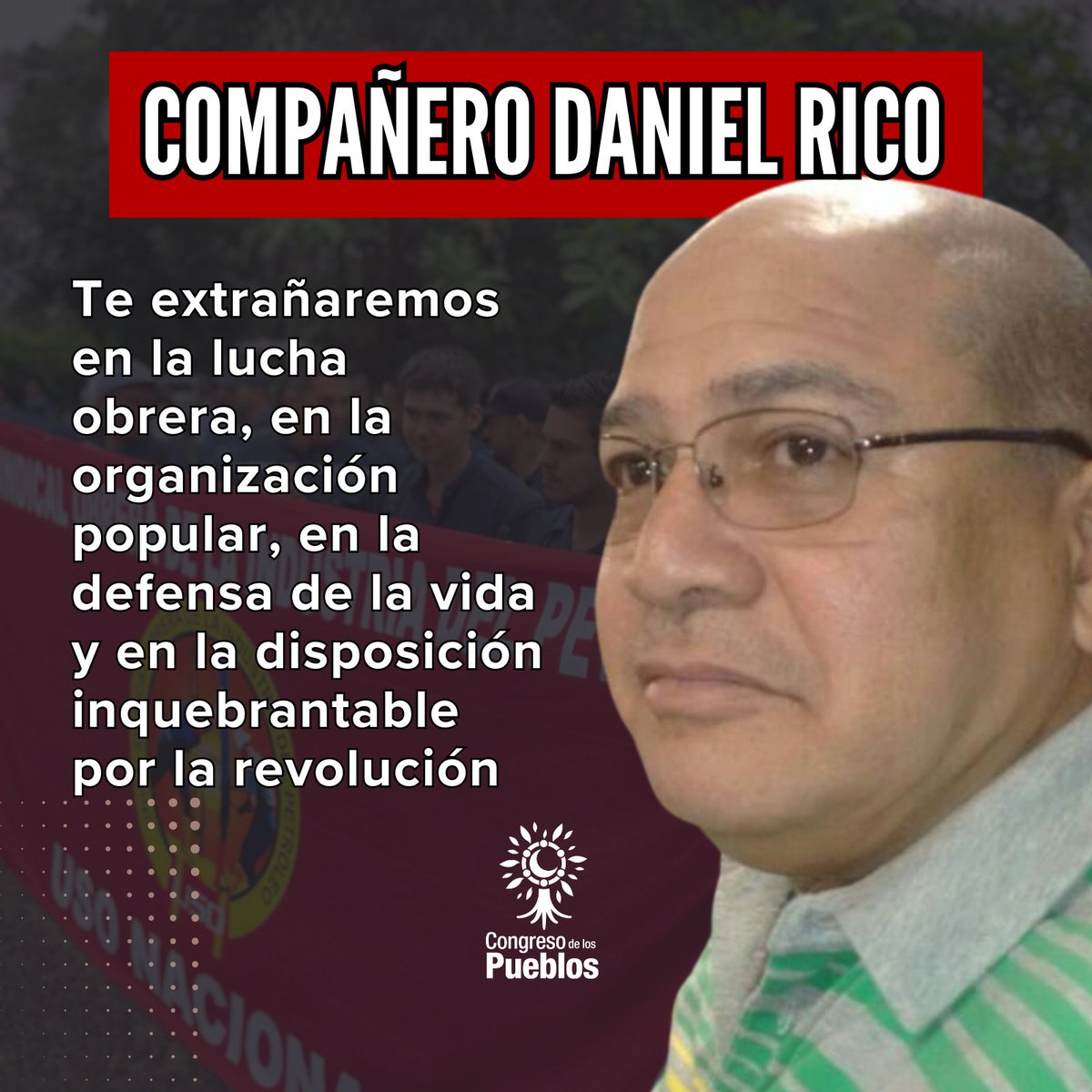 SE NOS FUE DANIEL RICO SERPA

Se fue en silencio, aunque callarse no era su costumbre. Lo conocimos como era: activo, comprometido, alegre, polémico, incansable, firme, radical, solidario, inteligente.

La última vez que lo vimos en su casa, hace menos de un año, apenas se