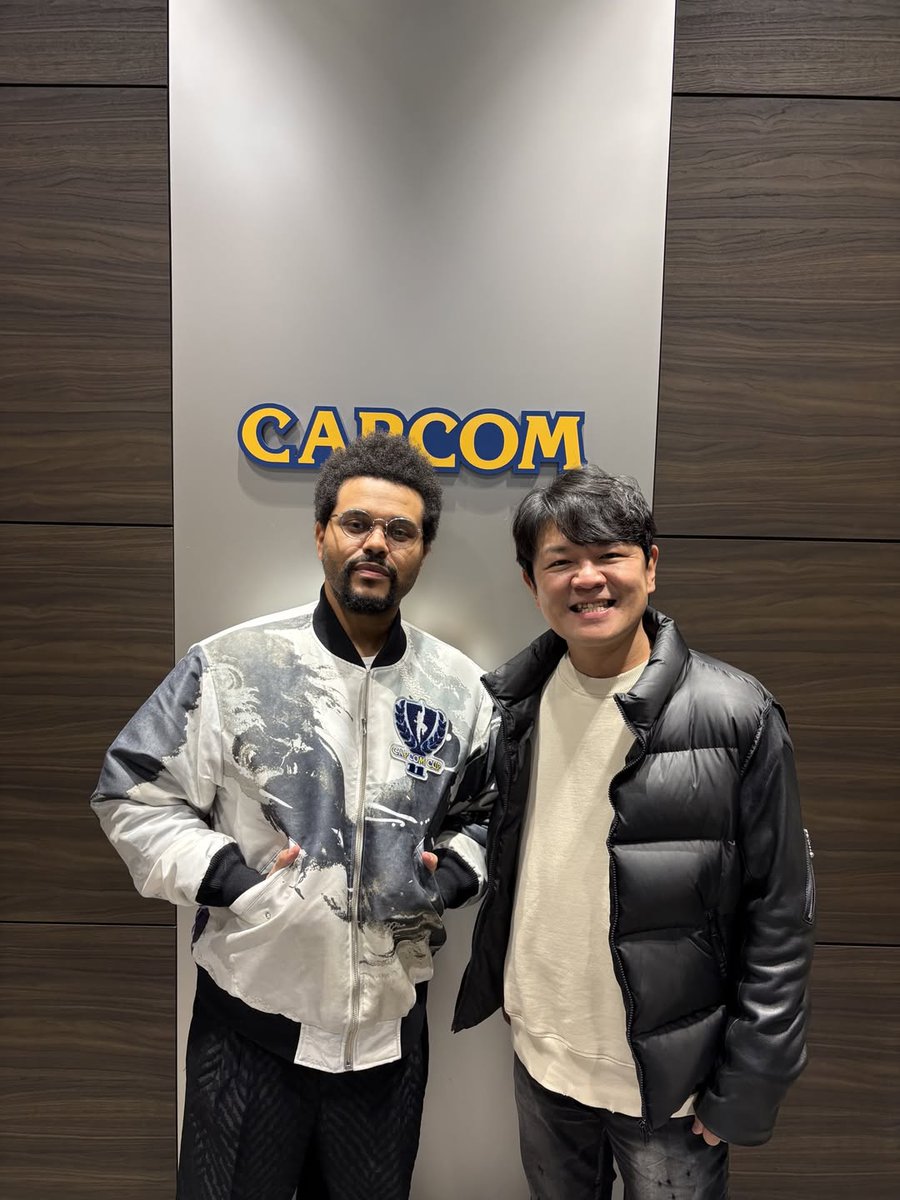 The Weeknd recently visited Capcom HQ in Osaka to play Resident Evil Requiem, Street Fighter, and visit with Ryozo Tsujimoto, Jun Takeuchi and other executives.

(Source: Gene.Hackerman on Instagram)