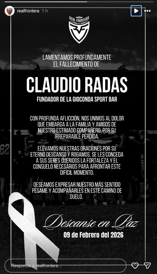 En Venezuela un equipo de Segunda División publicó una nota de duelo por el fallecimiento del dueño de un night club. Gente agradecida.