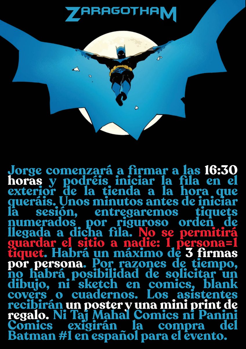 tajmahalcomics's tweet photo. Muy emocionados con el estreno de la nueva etapa de Batman en España de la mano de @PaniniComicsEsp y la visita a nuestra tienda de @JorgeJimenezArt el próximo sábado 21.

¡Os esperamos a partir de las 16:30h! https://t.co/sjlj6vg3u1