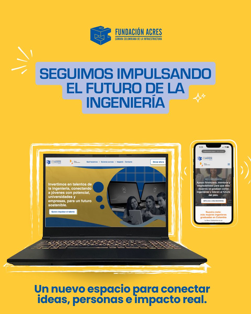 AcresFundacion's tweet photo. Lanzamos nueva web 🚀
Un espacio donde el talento joven, la ingeniería y el impacto se conectan.

Aquí encontrarás:
– Programas que transforman trayectorias
– Historias reales con resultados
– Oportunidades de colaboración estratégica

👉 Descúbrela aquí: https://t.co/JfJC4CnF7D https://t.co/xPEWSHOyjs