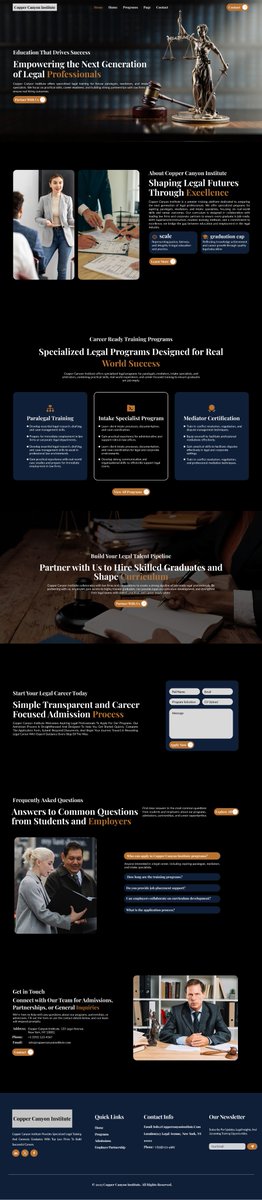 MubashiDev's tweet photo. Excited to share the official website of Copper Canyon Institute  empowering future legal professionals through practical career focused training.

🎓 Paralegal • Intake Specialist • Mediator Certification
💼 Skills that lead to real-world success https://t.co/vthwMyhbQl