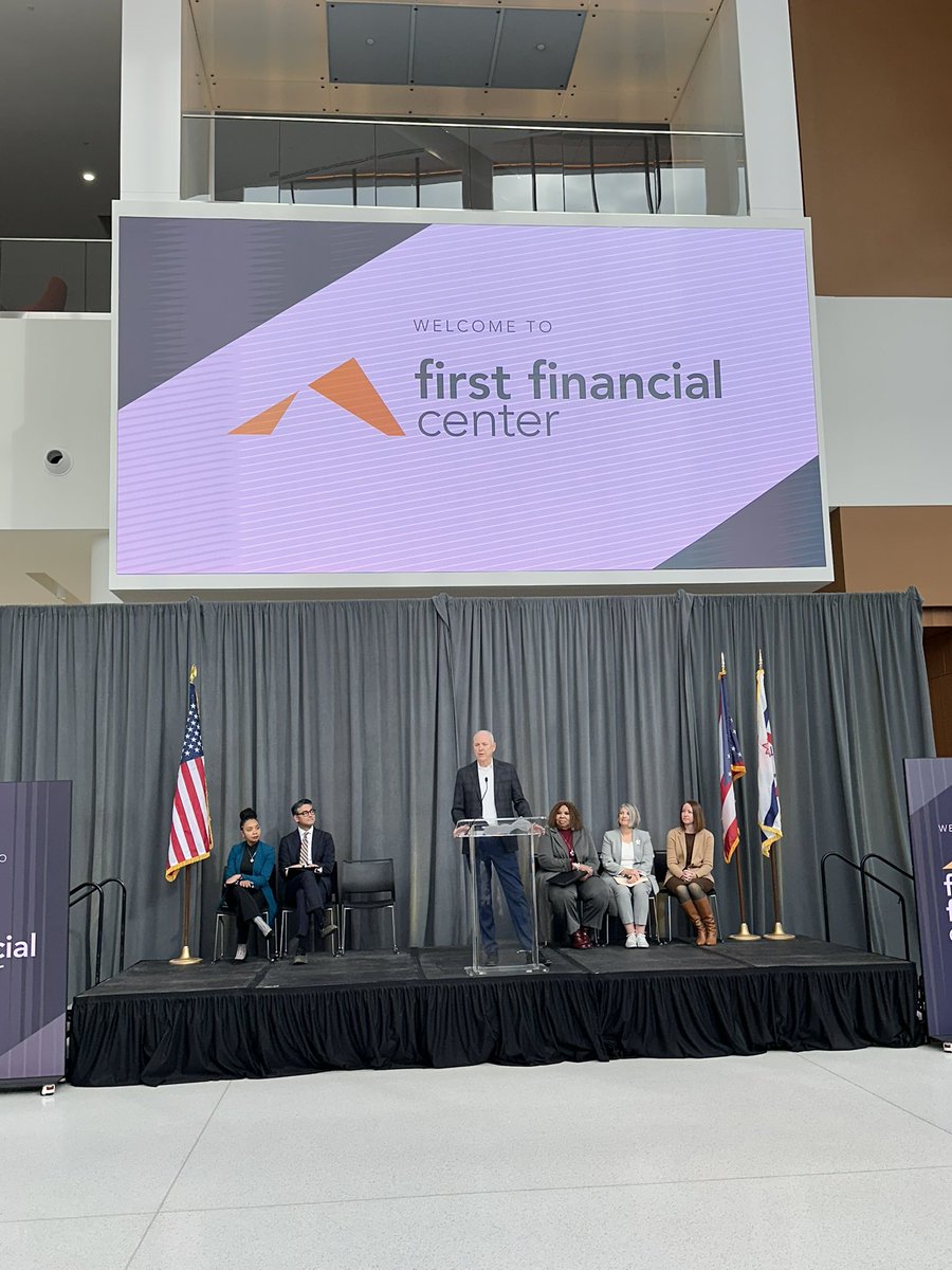The new name of the Cincinnati convention will be…. 🥁 First Financial ...