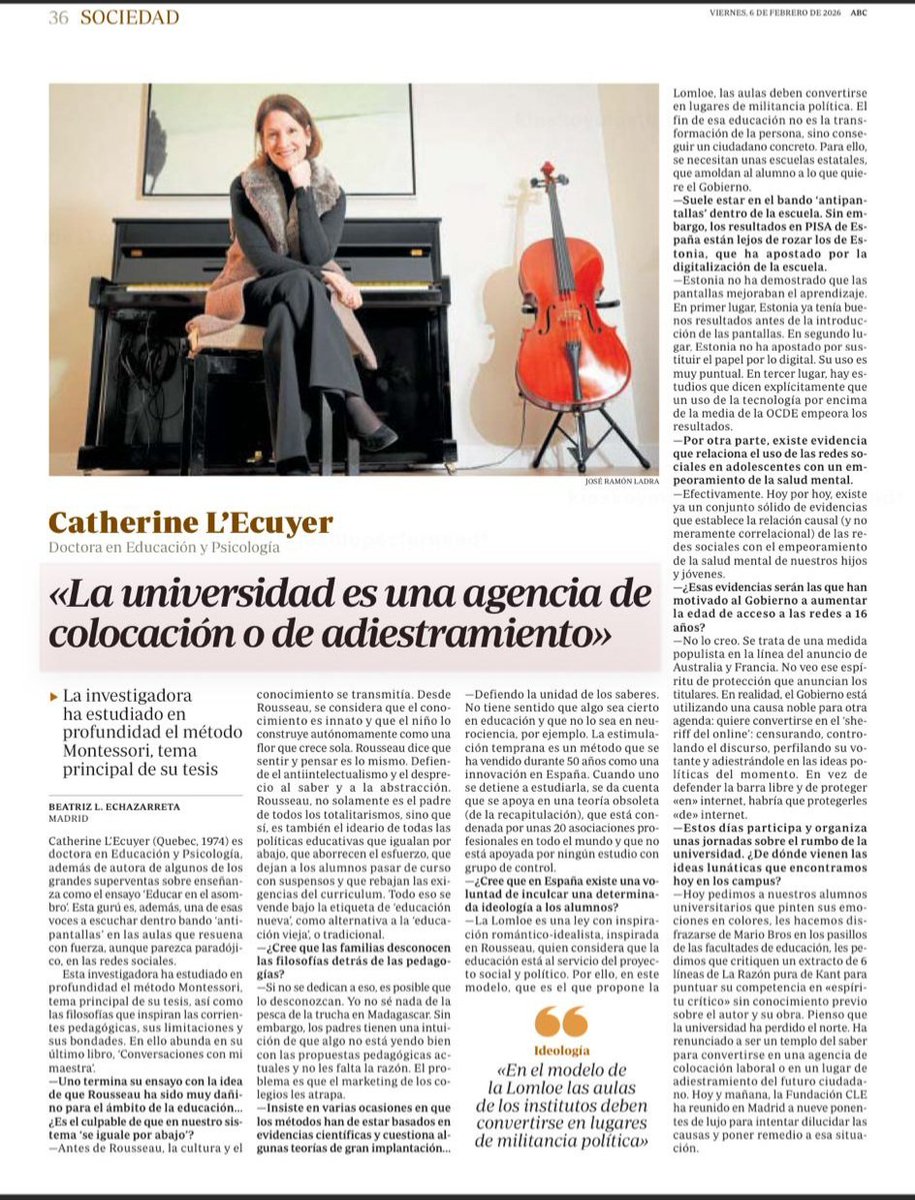 Entrevista a nuestra directora, la Dra. Catherine L'Ecuyer, en el ABC.

shorturl.at/Qp32j