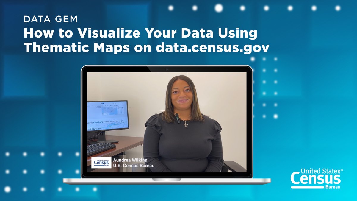 uscensusbureau's tweet photo. #DYK, creating a visualization from a table on https://t.co/MKVkizr50E can be quick and easy? 📊
Watch our new #DataGem to learn how.
▶️ https://t.co/Pn3DO1jlOH
#ExploreCensusData https://t.co/C0XCW9HGLU
