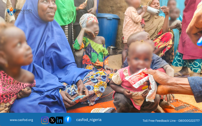 casfod_nigeria's tweet photo. We sincerely appreciate the continued support and collaboration of the borno state primary health care agency and the Nutrition Sector, whose recent project monitoring visit to Damboa LGA reaffirmed our shared commitment to ensuring that Ready-to-Use Therapeutic Food (1/3) https://t.co/6kPy9DBWJl