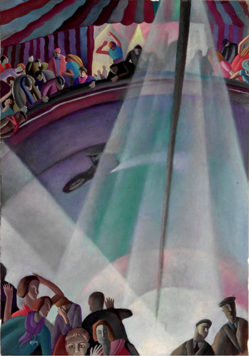 AlastairWright's tweet photo. The Wall of Death (1934) by Harry Epworth Allen https://t.co/FKXyOlt8jy